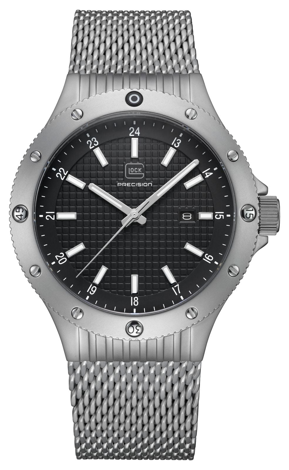 GLOCK Precision Ã  quartz avec date (44 mm), cadran montre