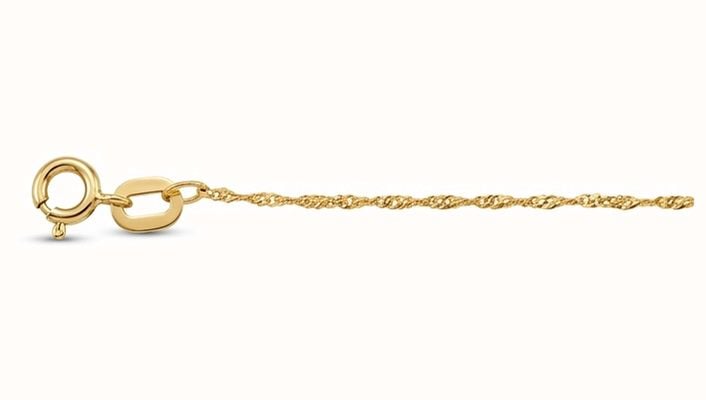 9ct Yellow Gold Ultra Fine Signaport 18" 0.95mm Solid Chain SSIN-95-9Y-18