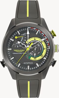 Aston Martin Aramco Formula One™ Team KRS Quartz Multifunction (44mm) Grey Dial / Grey Silicone Strap MTFR1F601