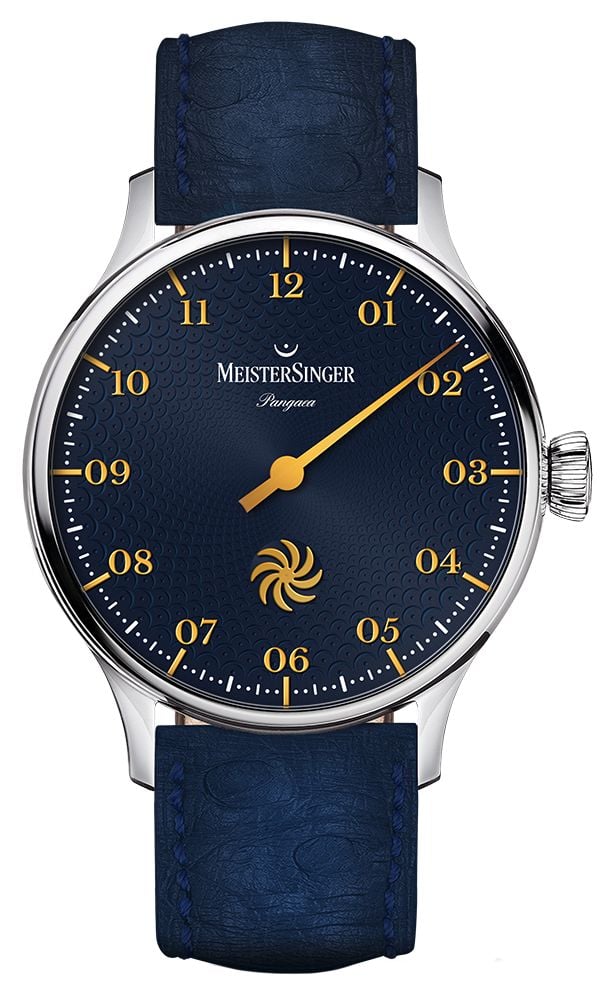 MeisterSinger Pangaea automatique (40 mm), cadran bleu montre