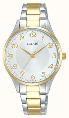 Lorus 正装石英（32毫米）白色太阳纹表盘/双色不锈钢 RG270VX9