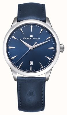 Maurice Lacroix 1975 Quartz (39mm) Blue Sun-Brushed Dial / Blue Leather Strap 751007-SS001-430-4