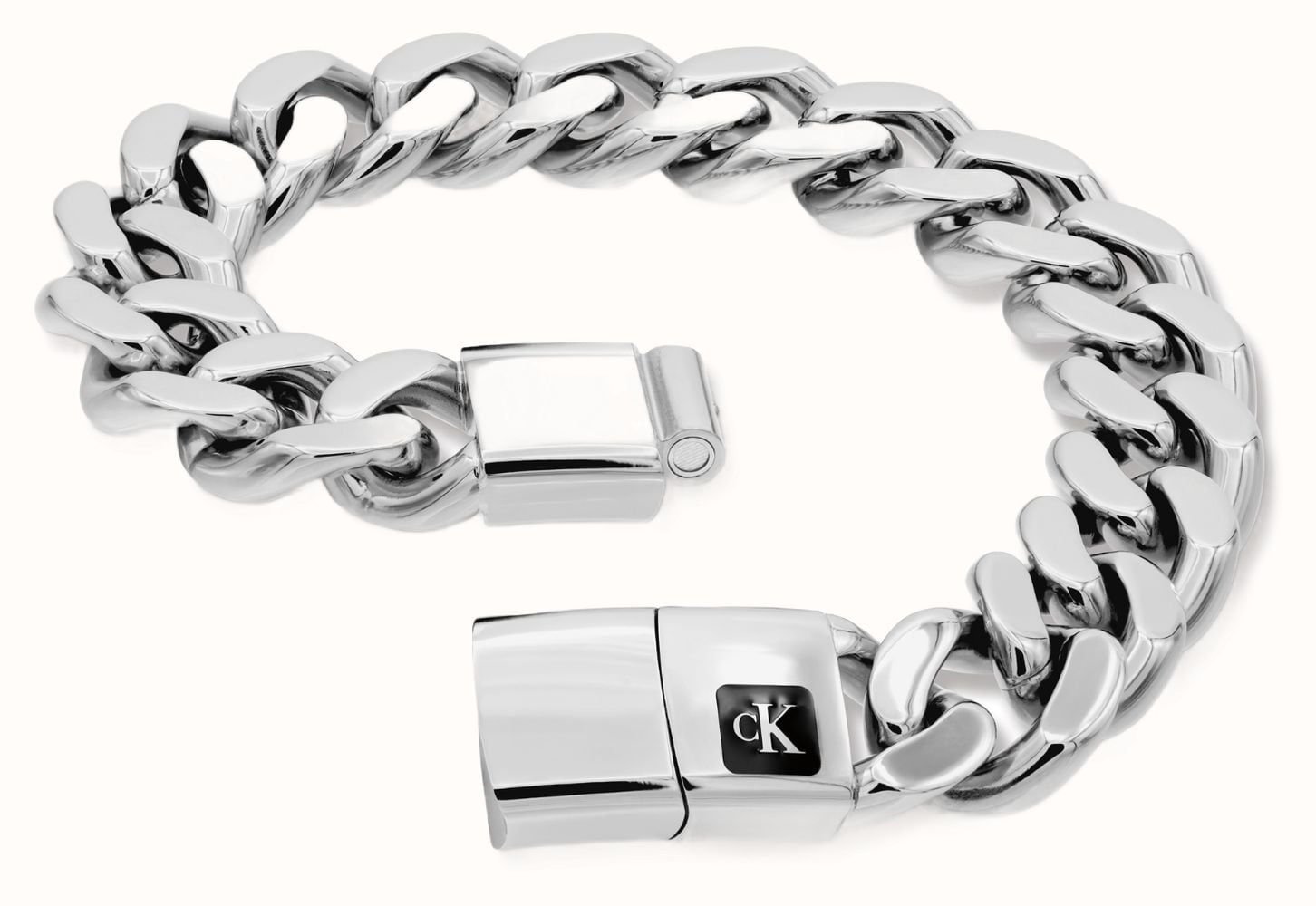 Calvin Klein COMMAND Silver Chunky Bracelet Mens 35100101 - alternate view 2