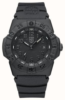 Luminox Navy Seal 3550 Series (44mm) Blackout Dial / Black NBR Rubber Strap Watch XS.3551.BO