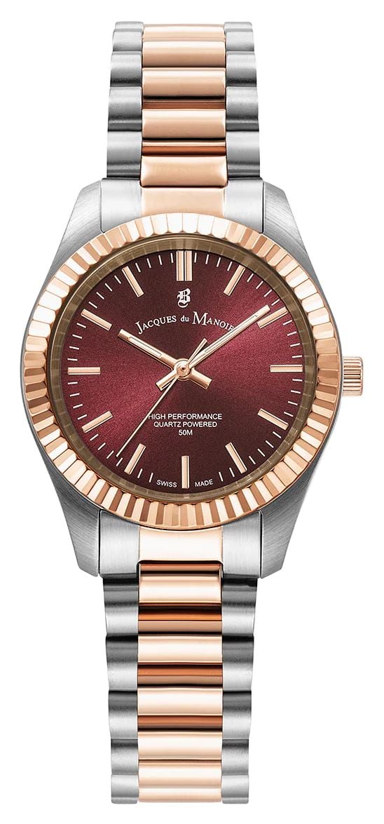Jacques Du Manoir Inspiration Prime Quartz 31mm Red Sunray Watch Jacques Du Manoir Inspiration Prime Quartz 31mm Red Sunray Watch