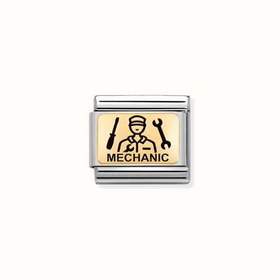 Lacoste ADVENTURER Collection Gold-Plated Dog Tag Necklace