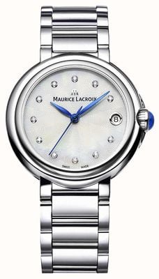 Maurice Lacroix Orologio da polso da donna fiaba da 32 mm con diamanti FA1004-SS002-170-1