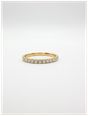 James Moore & Co 0.27ct Round Brilliant Natural Diamond 18ct Yellow Gold Half Eternity Ring E42264-27
