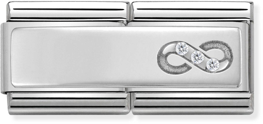 Nomination Classic Infinity Sterling Silver & Steel Charm 330731/14
