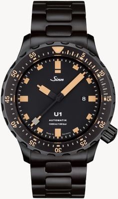 Sinn U1 SE Czarna bransoletka Tegiment Zegarek 1010.023 BRACELET