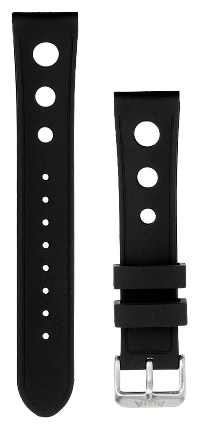 Alsta Orca Strap  Black Rubber Strap For Alsta Watch