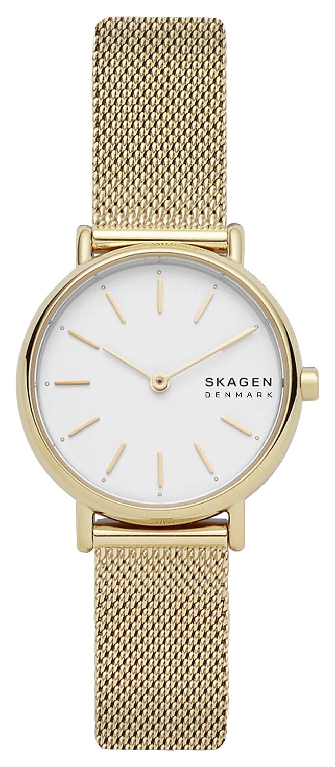 Skagen en acier inoxydable plaquÃ© or Signatur montre