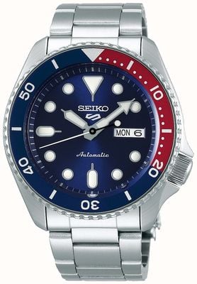 Seiko 5 Sport | Sports | Automatic | Blue and Red Bezel | Stainless Steel SRPD53K1
