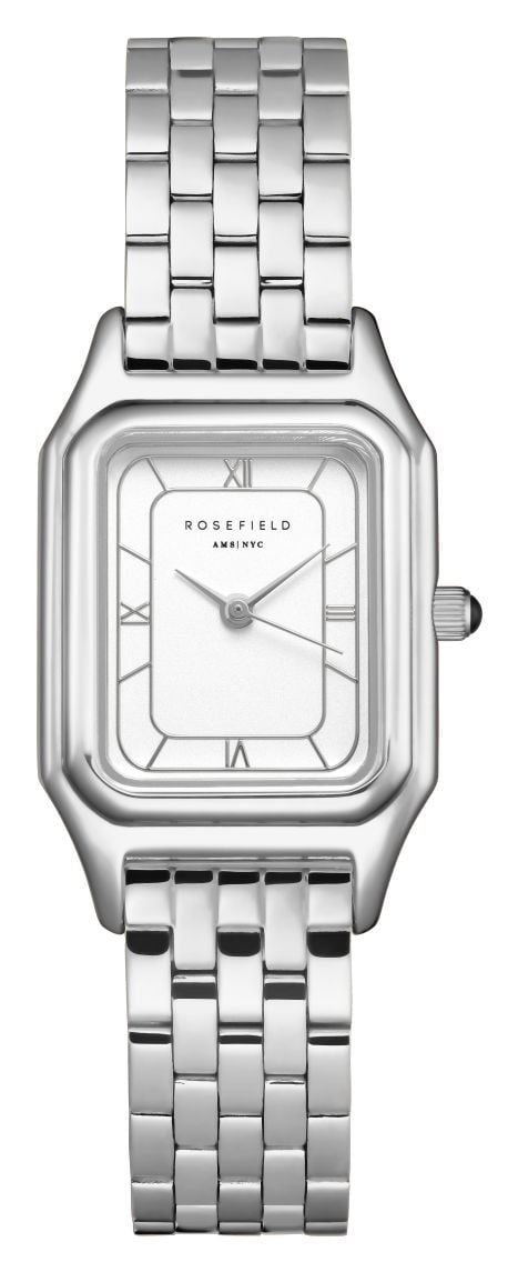 Rosefield Ivy 21mm Matte White Dial  Stainless Steel Watch