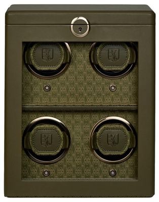 WOLF Earth 4 Piece Watch Winder In Olive 191441