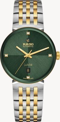 RADO Florence Automatic (39mm) Embossed Green Dial / Two-Tone Stainless Steel Bracelet R48903723
