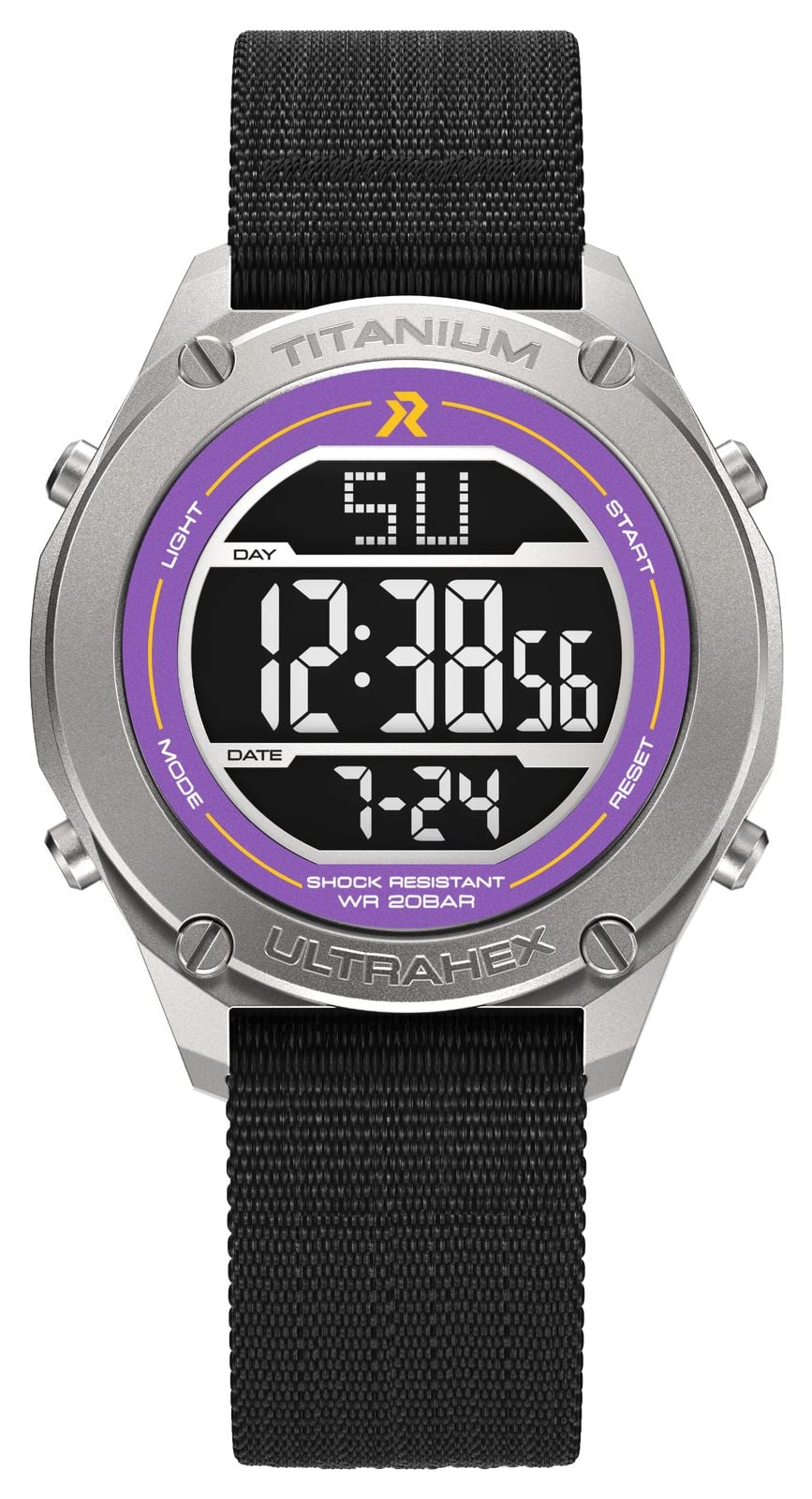 RZE Utd-8000 Â« Deep Purple Â» multifonction (42mm) montre