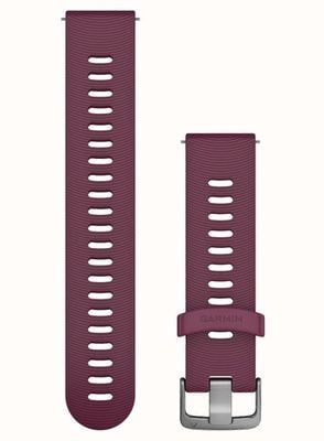 Garmin Cinturino a sgancio rapido (20 mm) in silicone bacca / hardware in acciaio inossidabile - solo cinturino 010-11251-1W