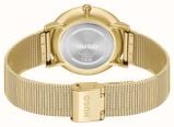 HUGO STYLE / 40mm / Blue Dial / Gold-Tone Stainless Steel Mesh Bracelet 1530473 - alternate view 3