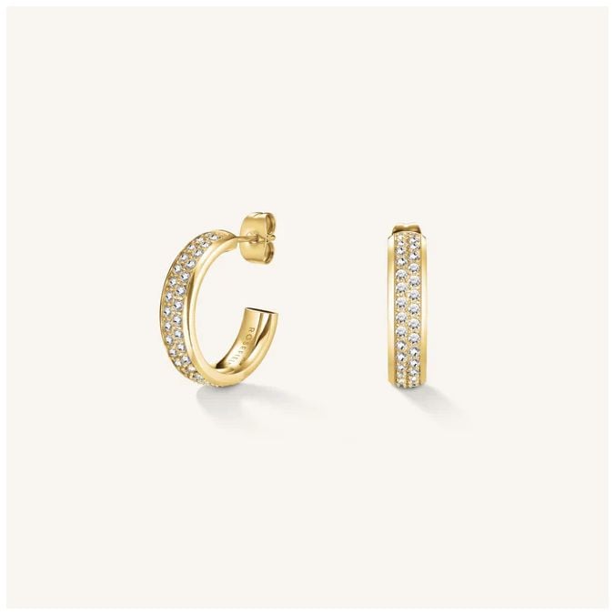 Rosefield Jewellery CrÃ©ole en cristal et or avec pierre bijoux