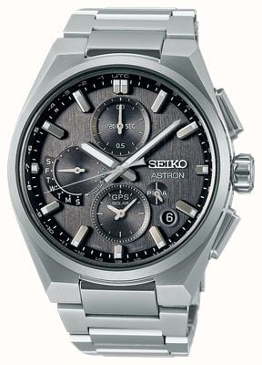 Seiko Astron GPS Solar 5X Dual Time Chronograph In Infinite Blue SSH161J1 First Class Watches CAN