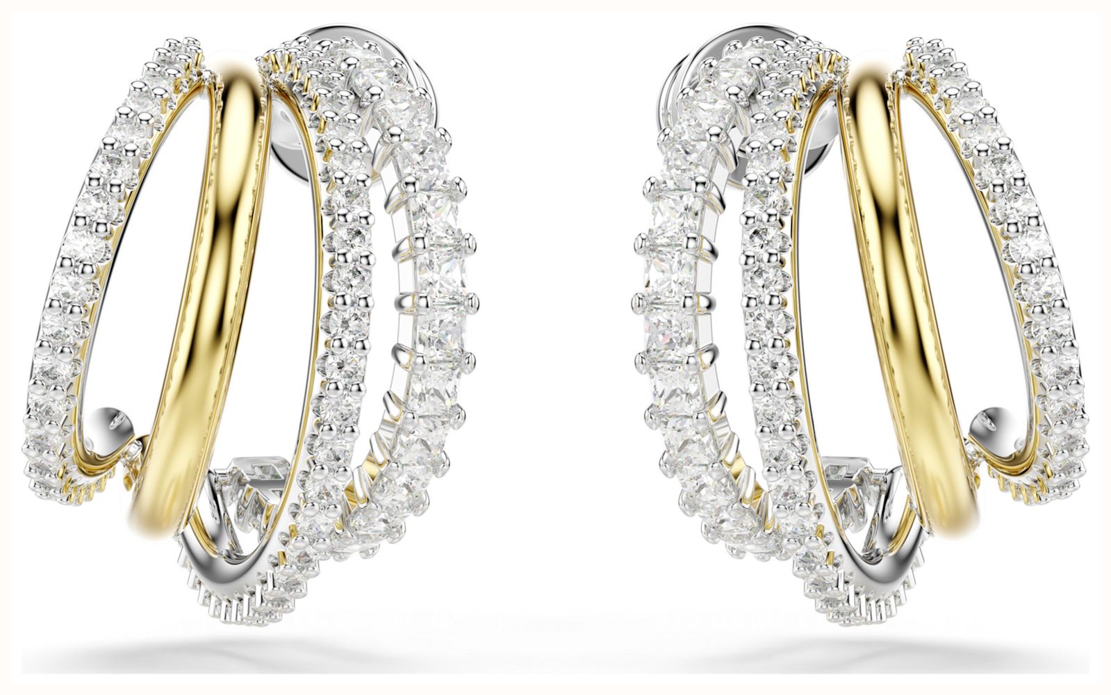SWAROVSKIスワロフスキー Swanスタッドピアス 追跡送料関税込