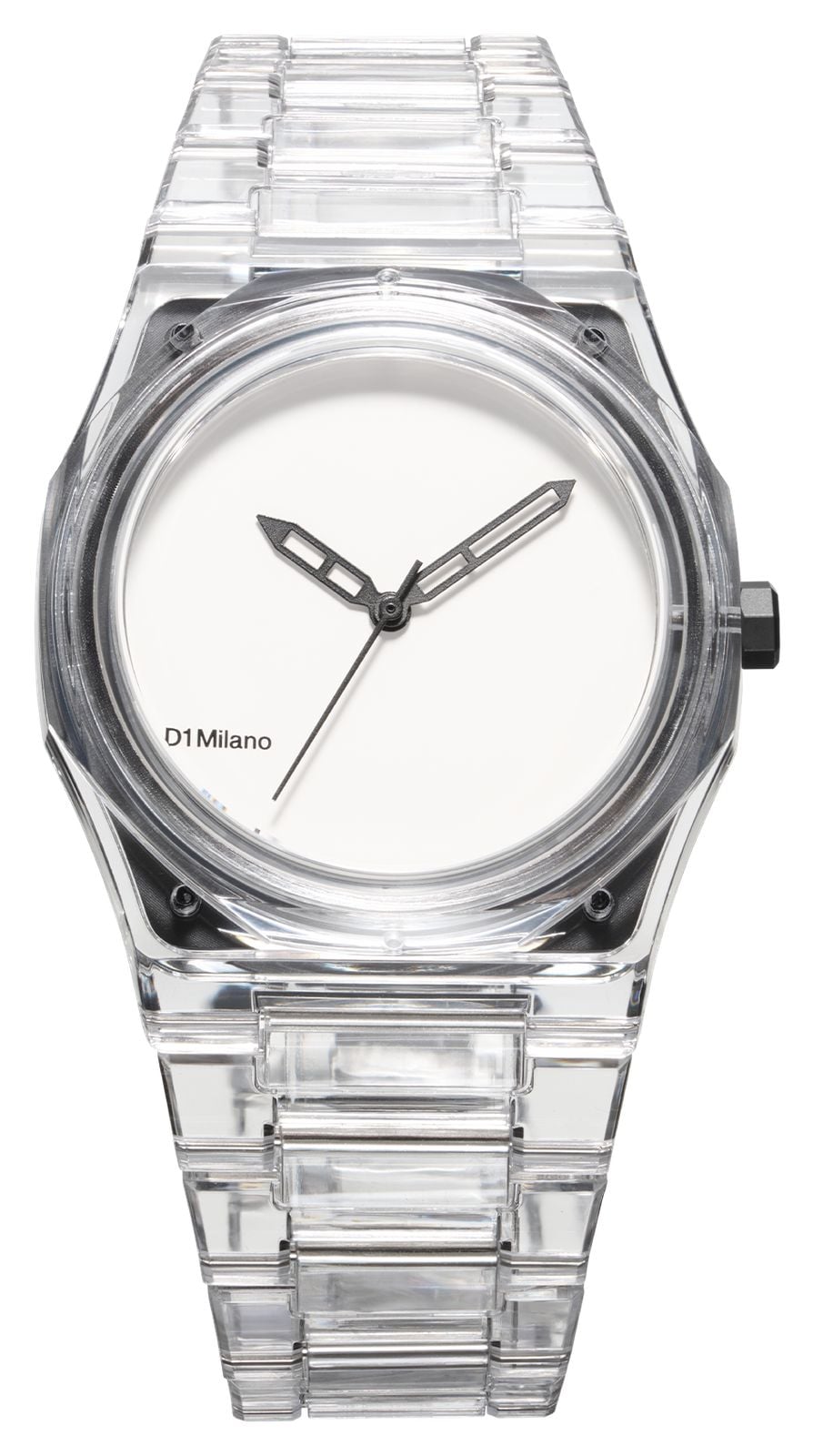 D1 Milano Nylon exp_white (39 mm) cadran blanc mat / montre
