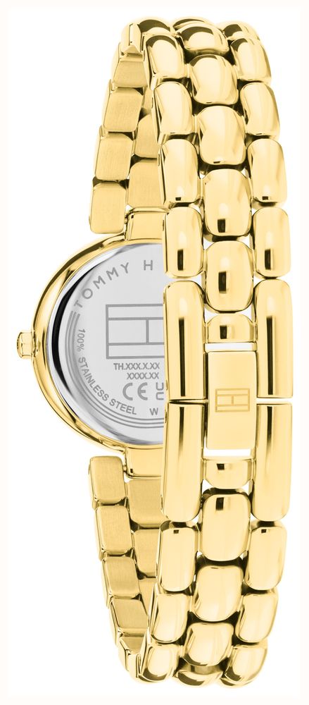 Tommy Hilfiger Annie White Dial Gold Plated Bracelet Watch 1782928 - vista alternativa 3