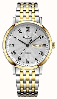 Rotary Windsor tweekleurig roestvrijstalen horloge GB05421/01