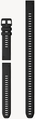 Garmin Quickfit 20 (20 mm) schwarzes Silikon / schwarze Hardware – nur Armband 010-13028-00