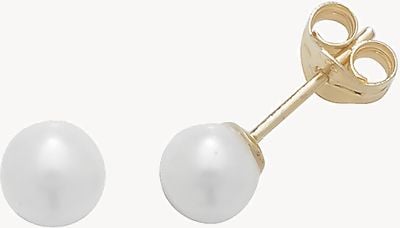 Treasure House 9ct Yellow Gold 5mm Pearl Stud Earrings ES239S