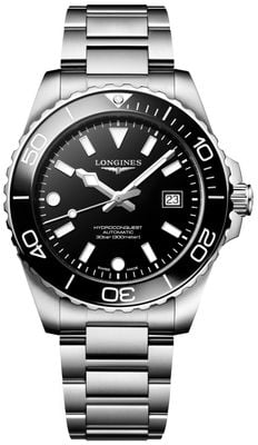 LONGINES HydroConquest Automatic (42mm) Black Lacquered Dial / Stainless Steel Bracelet L37884566