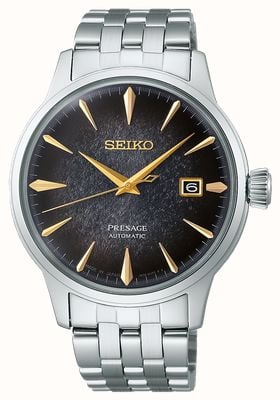 Seiko Presage Cocktail Time Blue Moon 40.5mm Deep Blue Dial Blue SSA405J1 First Class Watches CAN