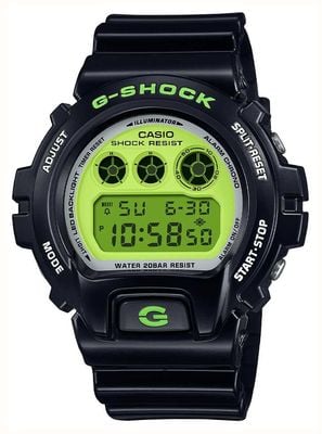 Casio G-Shock (53,2 mm) grünes Digitalzifferblatt / schwarzes Armband aus biobasiertem Harz DW-6900RCS-1ER