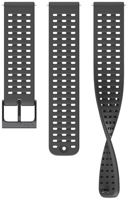 Suunto Athletic 2 volledig zwarte siliconen band - 22 mm (s+m) - alleen de band SS050850000