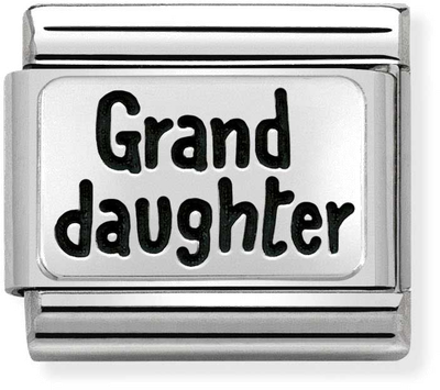 Nomination Classic Daughter Oxidised Sterling Silver & Steel Charm 330102/43