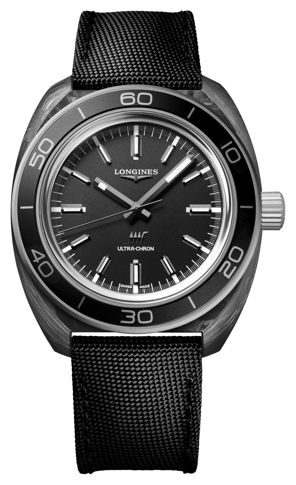 LONGINES ChronomÃ¨tre automatique Ultra-chron carbone (43 mm montre