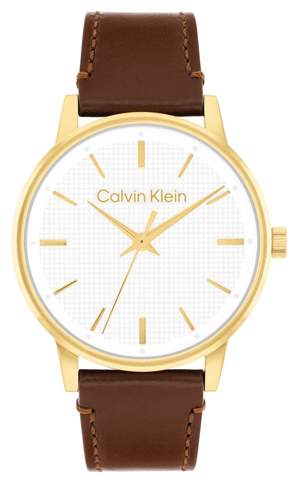 Calvin Klein Cadran blanc texturÃ© Ã  maillons Ck (41 mm) / montre