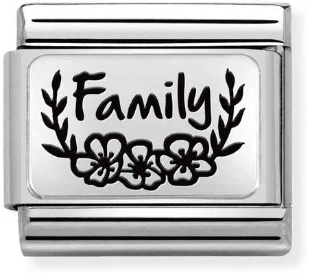 Nomination Classic Family Sterling Silver & Steel Charm 330111/33