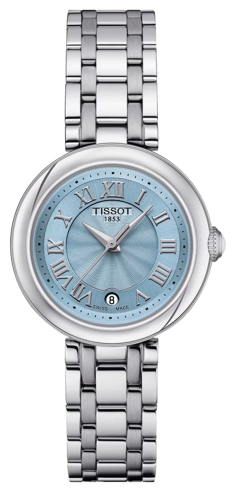 Tissot Bellissima petite dame | cadran en nacre bleue | montre