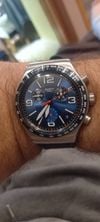 Customer picture of Swatch | новый иронический хроно | синие часы сетки | YVS454