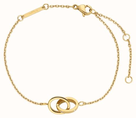 D.LOUISE Eternity Linked Gold Plated Bracelet YBB-04