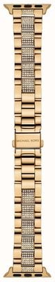 Michael Kors Apple watch band (38/40/41mm) goud pvd edelstaal MKS8021