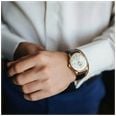Orient Men's Automatic Gold Tone Stainless Steel Case Brown Leather Strap With Domed Mineral Crystal RA-AC0028S30B - vue alternative 5
