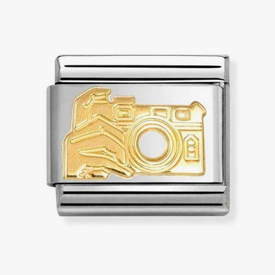 Nomination Gold Charm, Composable Link, Camera , 030108/17