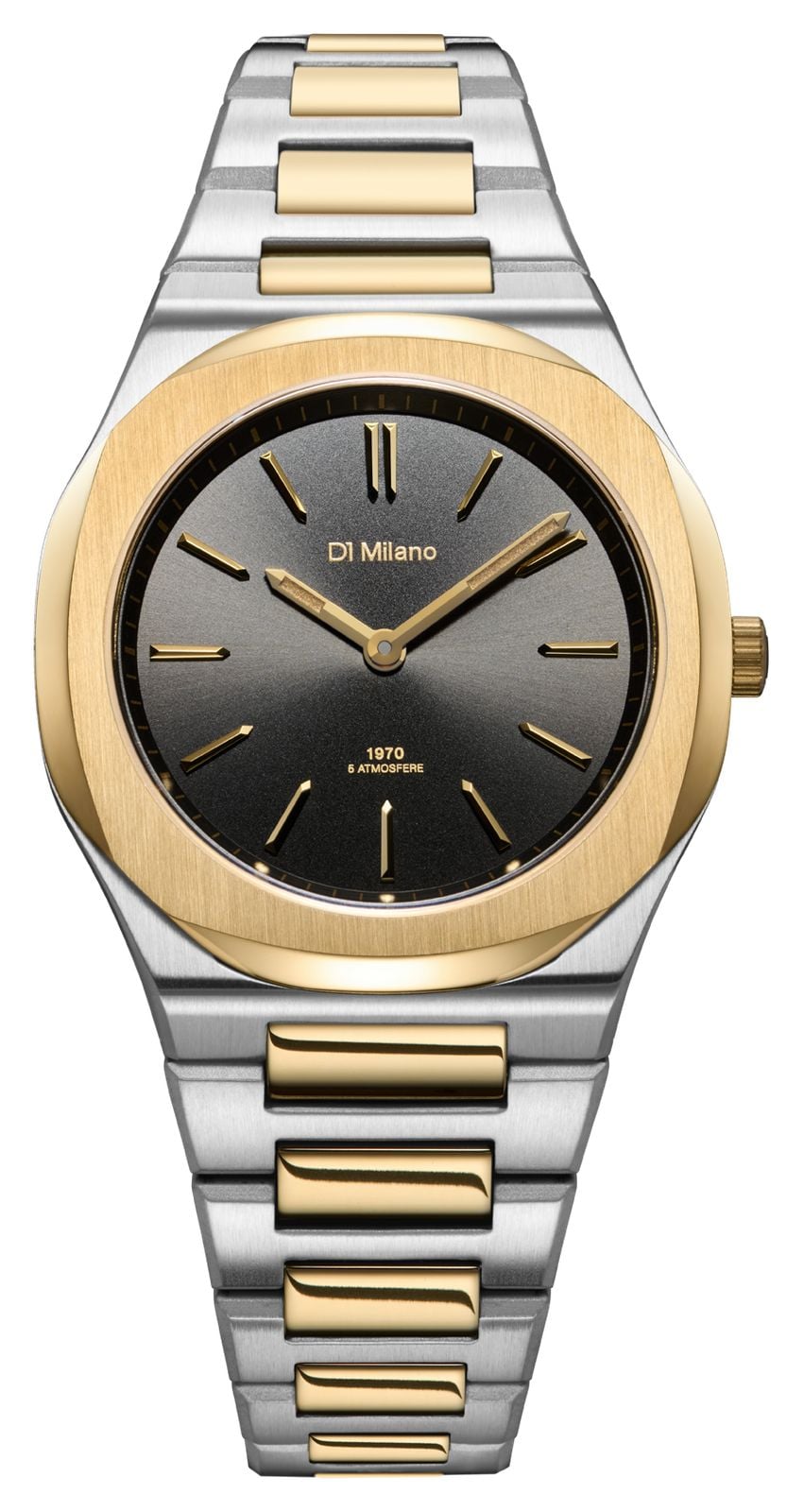 D1 Milano ultra-mince (34 mm) au cadran noir soleill montre