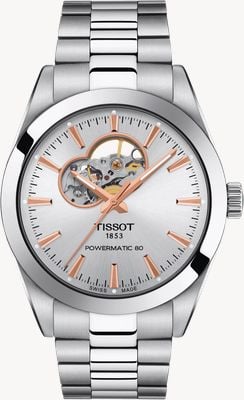 Tissot ジェントルマン パワーマチック 80 オープンハート ステンレススチール T1274071103101