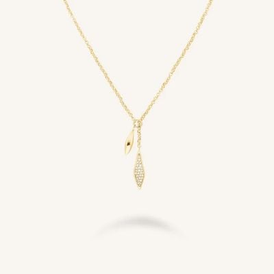 Rosefield Jewellery Pave Lariat Necklace Stainless Steel JNPLG-J1233
