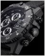 Luminox Master Carbon SEAL Auto Chrono 3880 Series (45mm) Black Dial / Black Technical Matrix Leather Strap Watch XS.3881 - vista alternativa 9