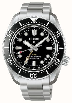 Seiko Prospex 1968 Heritage GMT 300m Diver (42 mm) cadran noir océanique / bracelet en acier inoxydable HBC002J1